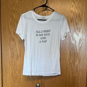 Z Supply White Short Sleeve Dog Tee